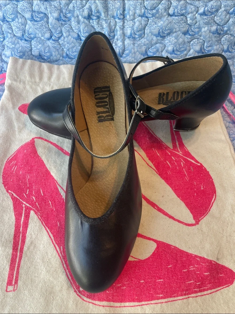 Tap Shoes Black with Ankle Strap made in Australia